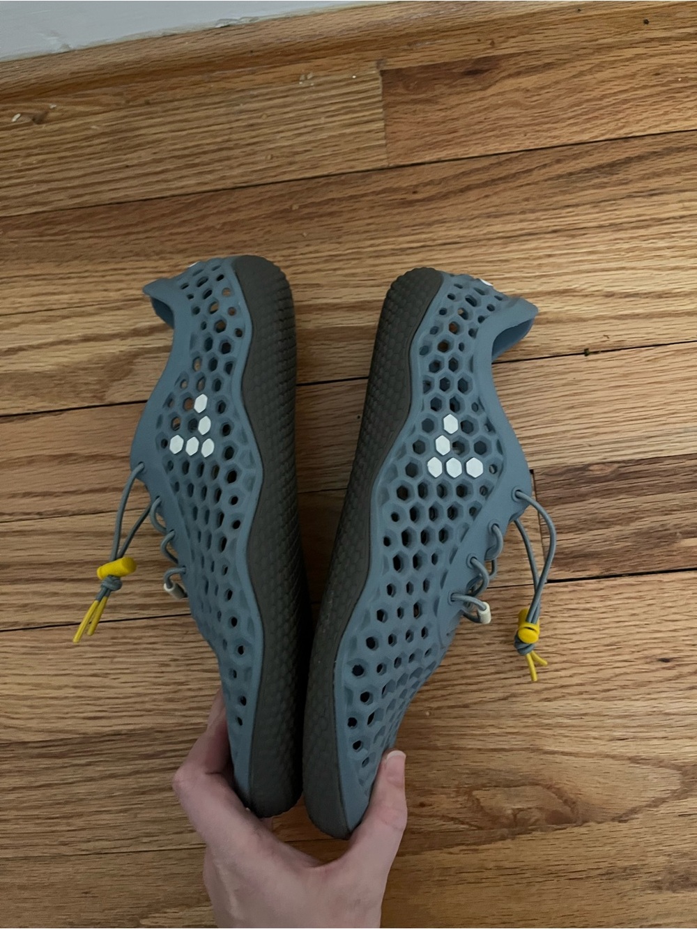 Vivobarefoot Ultra III Bloom blue gray barefoot shoes 38L US 8 - Picture 4 of 8